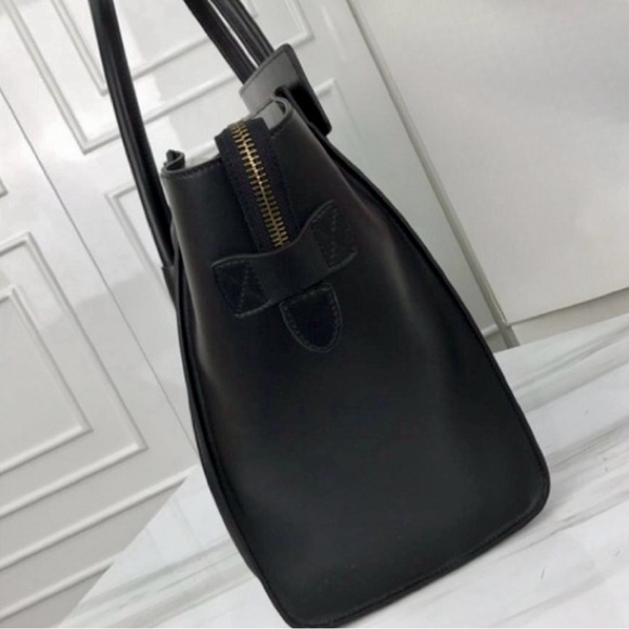 CELINE MINI LUGGAGE BAG SMOOTH BLACK CALFSKIN - Picture 9 of 14